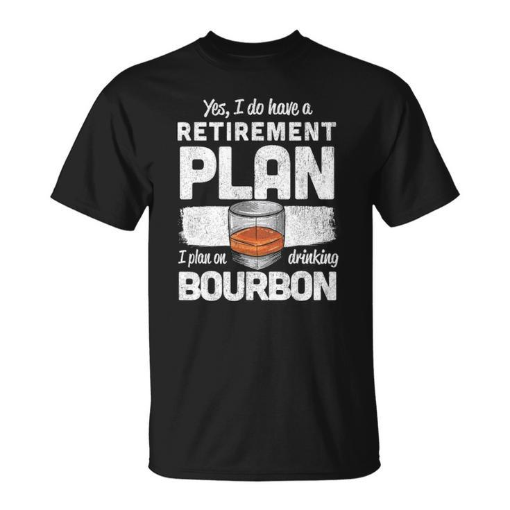 Mens Kentucky Bourbon Whiskey Retirement Gift Malt Whisky Retiree Unisex T-Shirt
