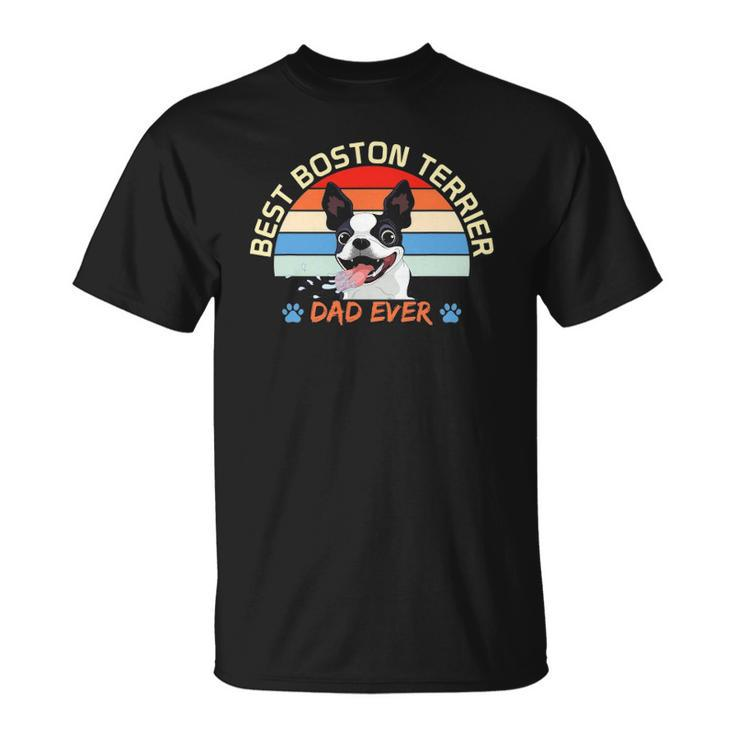 Mens Lovely Dog Boston Terrier Lover Love Pet Apparel Unisex T-Shirt