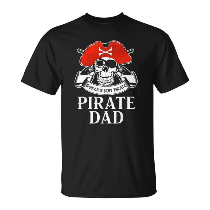 Mens Pirate Dad  Worlds Best Pirate Unisex T-Shirt