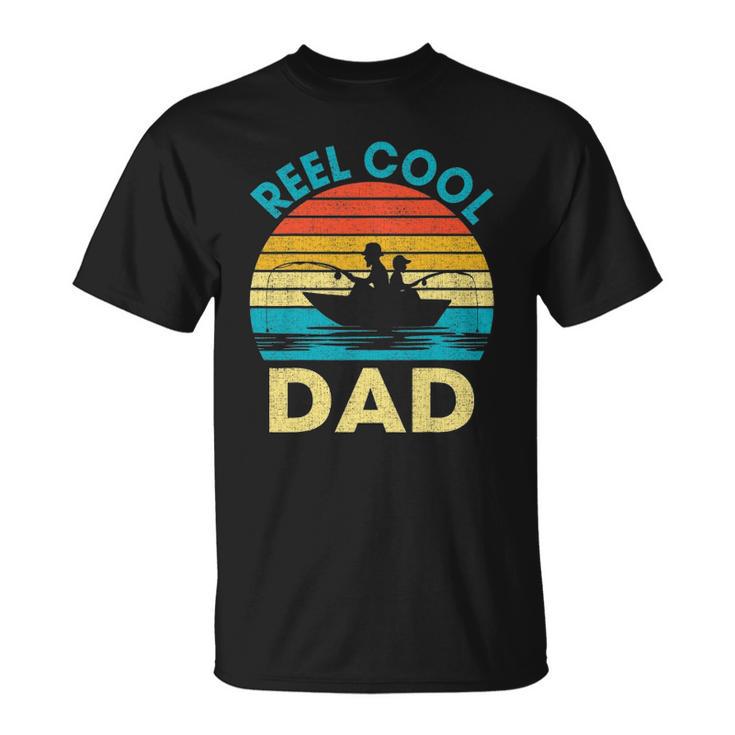 Mens Reel Cool Dad  Fathers Day Gift For Fishing Dad Grandpa Unisex T-Shirt
