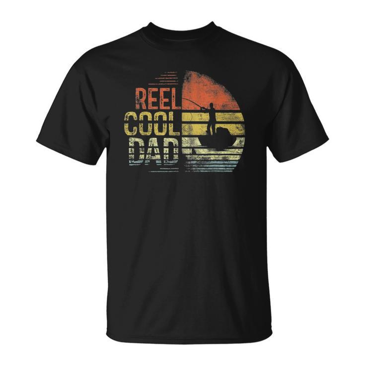 Mens Reel Cool Dad Fisherman Daddy Father Day Gifts Fishing Unisex T-Shirt