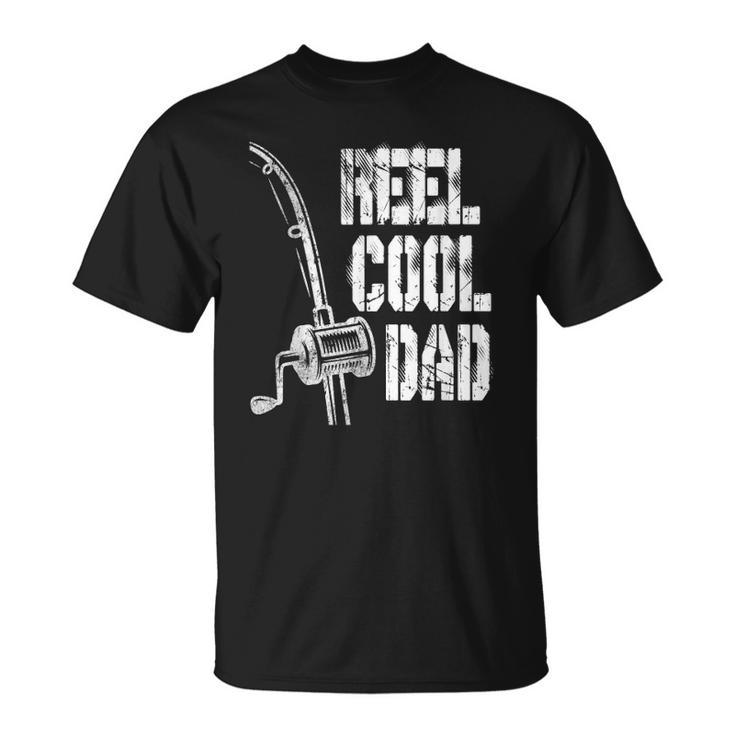 Mens Reel Cool Dad Fishing Daddy Mens Fathers Day Gift Idea Unisex T-Shirt