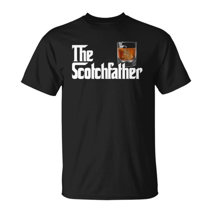 Mens The Scotchfather Scotch Father Dad Fathers Day Drinking Unisex T-Shirt