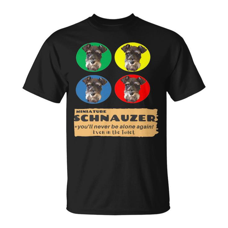 Miniature Schnauzer House Rule Cute & Loyal Dog Unisex T-Shirt