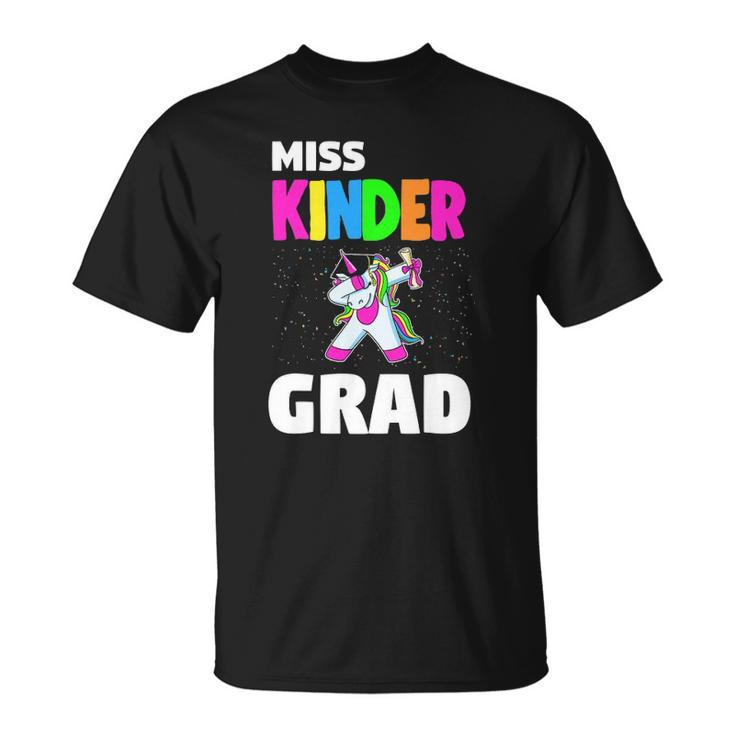 Miss Kinder Grad Kindergarten Graduation Unicorn Unisex T-Shirt