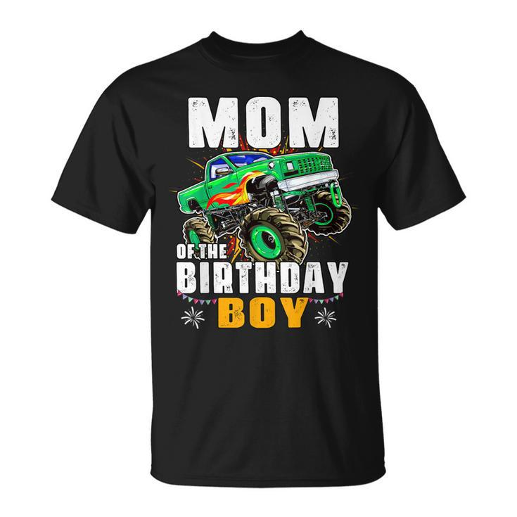 Monster Truck Family Matching Party Mom Of The Birthday Boy  Unisex T-Shirt