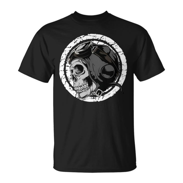 Motorcycle Skull With Helmet Dreaming 472 Shirt Unisex T-Shirt