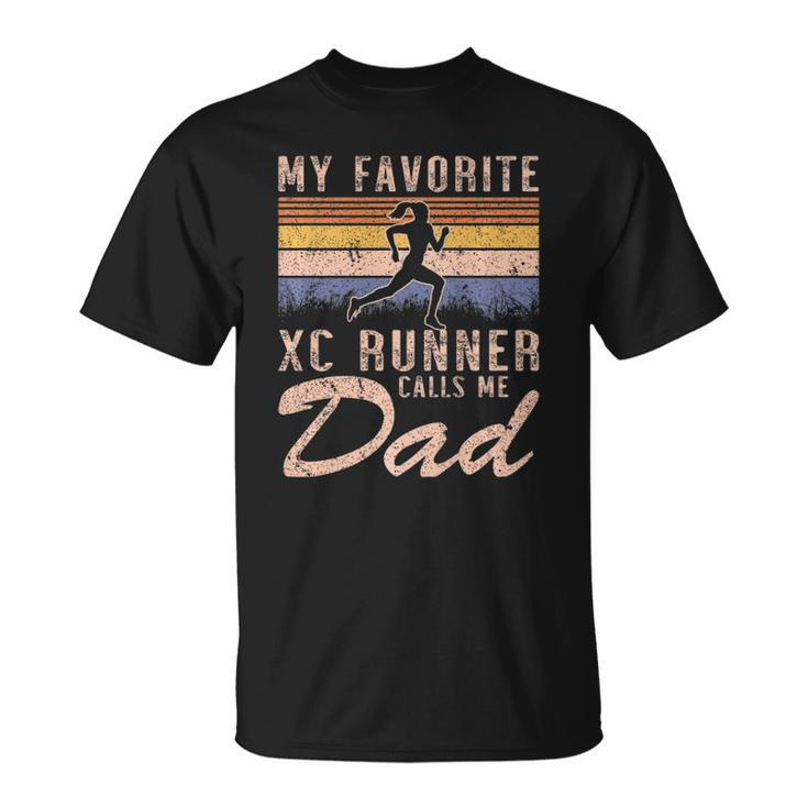 My Favorite Cross Country Runner Calls Me Dad - Running Girl Unisex T-Shirt