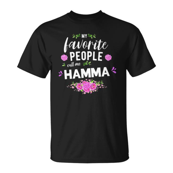 My Favorite People Call Me Hamma Grandma Unisex T-Shirt