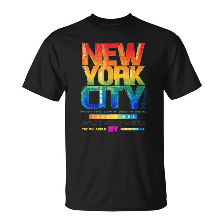 New York City Illustration Graphic Style Cool New York City T-shirt