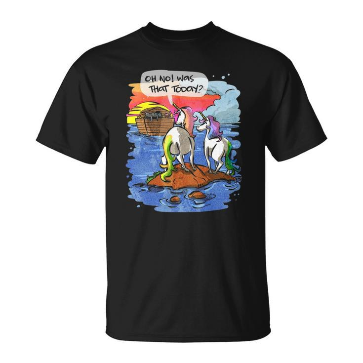 Noah Guy Unicorn Noahs Ark Gift For Girls And Adults Unisex T-Shirt
