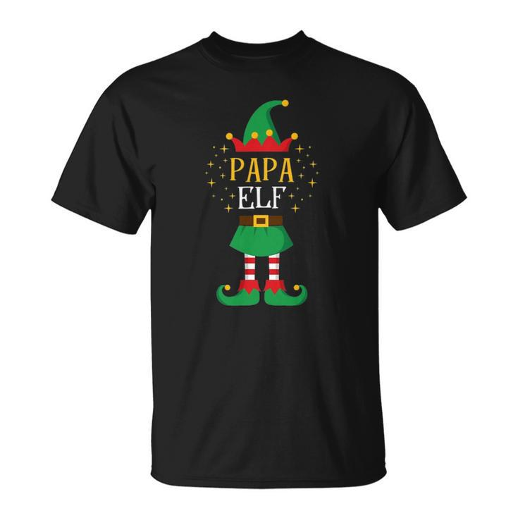 Papa Elf Funny Father Xmas Cute Matching Family Elfs Unisex T-Shirt