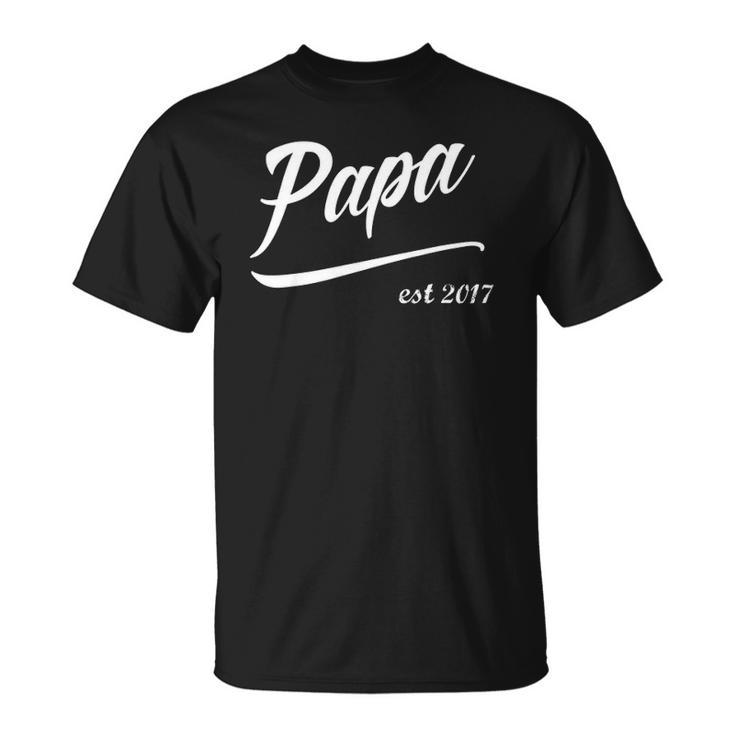 Papa Est 2017 Matching Dad Best Dad Ever Kids Unisex T-Shirt