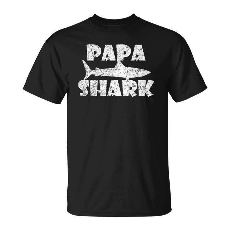 Papa Shark Ocean Diver Fan T-shirt