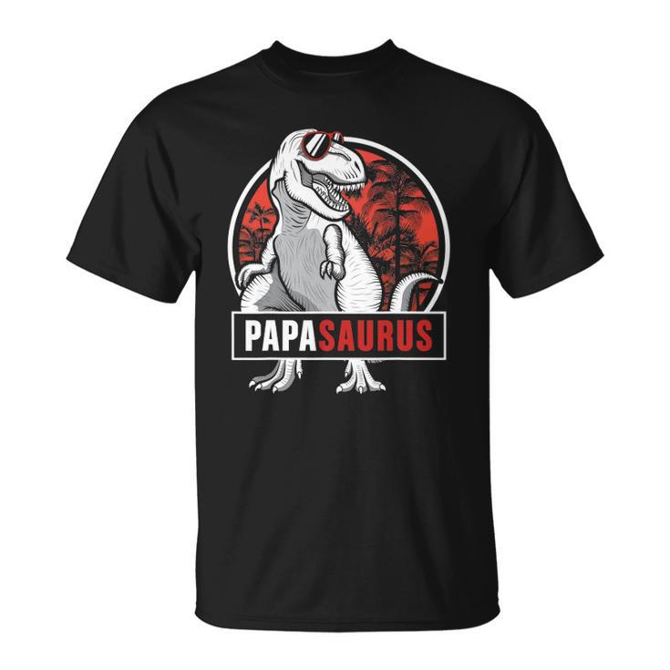 Papasaurus Trex Matching Dinosaur Family For Papa Pop Men Unisex T-Shirt