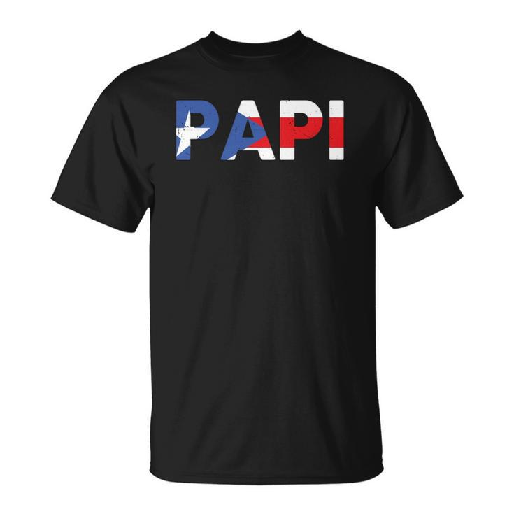 Papi Puerto Rican Dad Mens Puerto Rico  Unisex T-Shirt