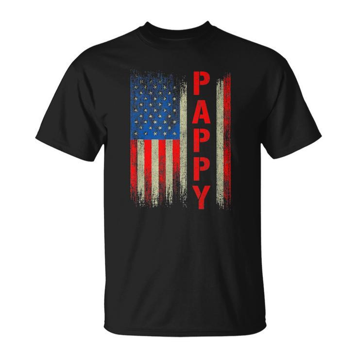 Pappy Gift America Flag Gift For Men Fathers Day Funny Unisex T-Shirt