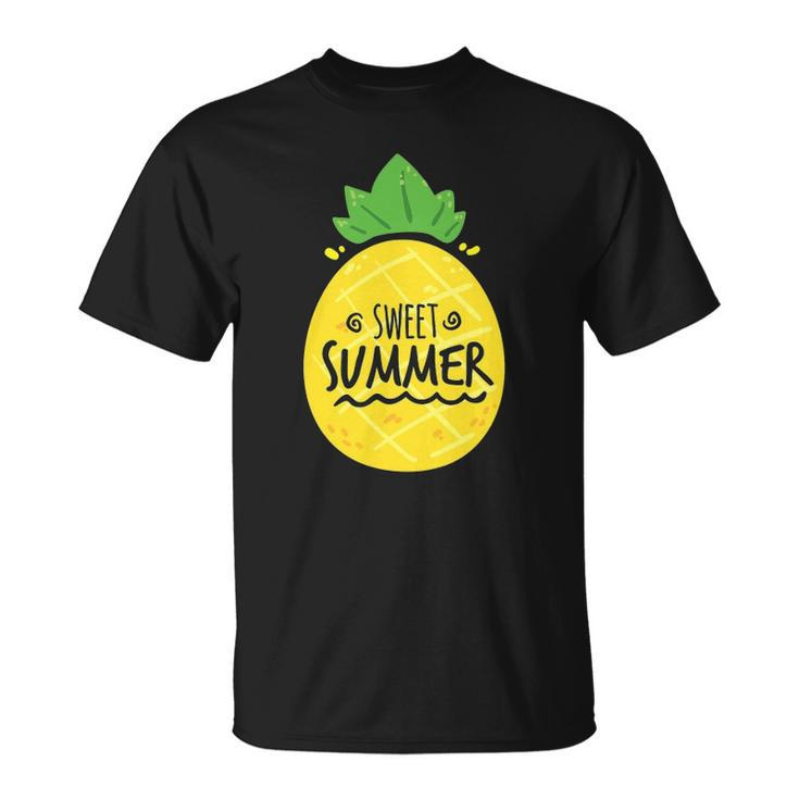 Pineapple Summer Funny Sweet Summer Hello Break Vacation Unisex T-Shirt