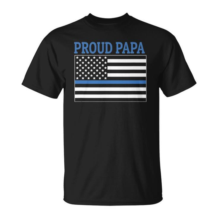 Police Officer Papa - Proud Papa Unisex T-Shirt
