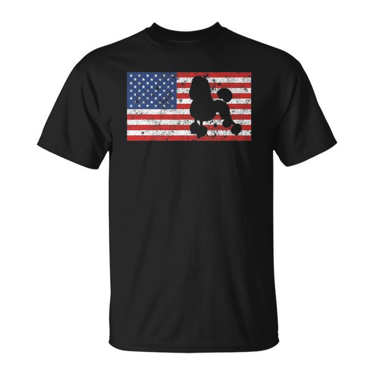 Poodle S Poodle Gifts 4Th Of July Flag America Unisex T-Shirt