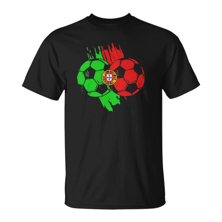 Portugal Football Ball Portuguese Soccer Team Unisex T-Shirt