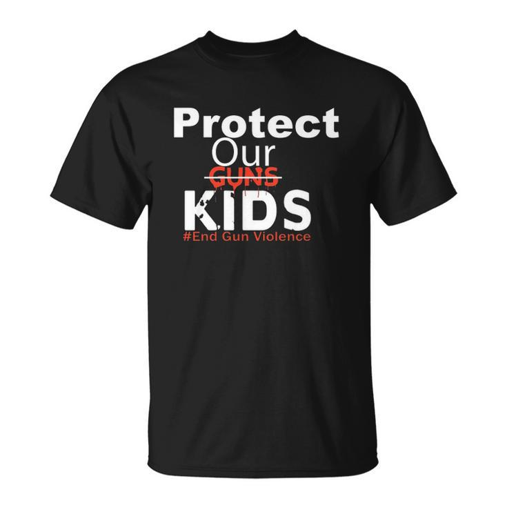 Protect Our Kids End Guns Violence Hashtag Uvalde Texas Unisex T-Shirt