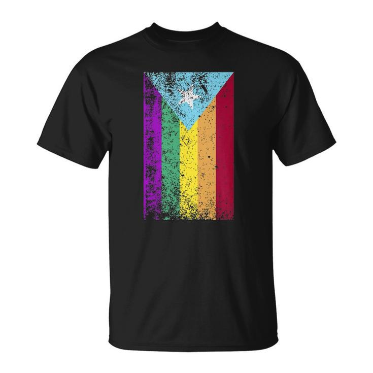 Puerto Rico Gay Pride Rainbow Flag  Unisex T-Shirt