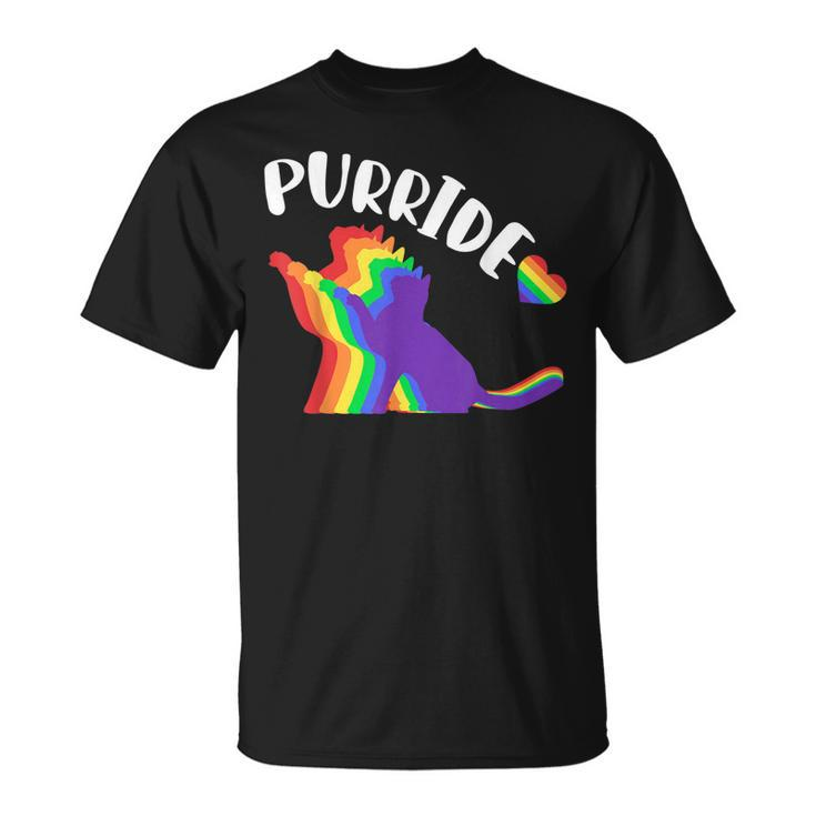 Purride Gay Pride Cat Pride Cat Cat Lgbtq  Unisex T-Shirt