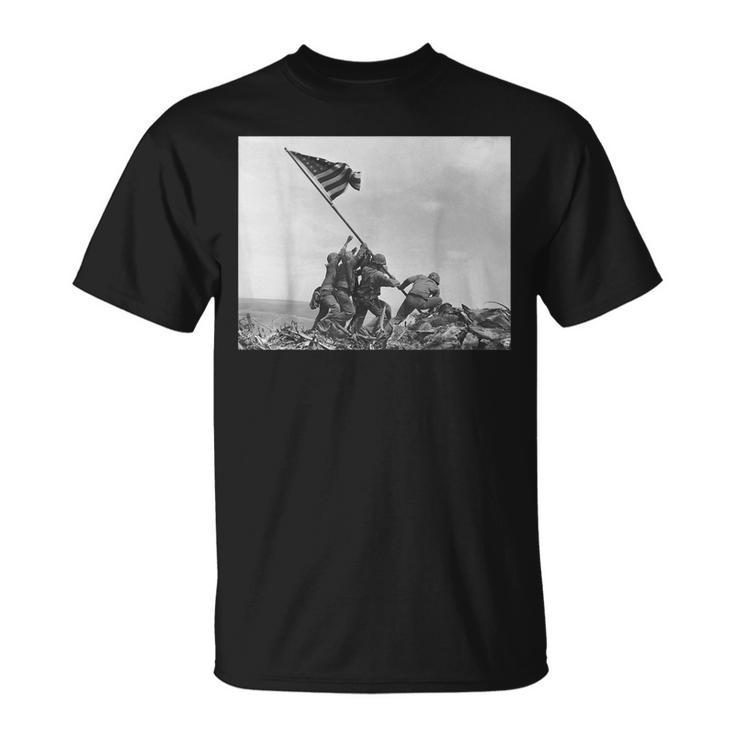Raising The Flag On Iwo Jima Ww2 World War Ii Patriotic  Unisex T-Shirt
