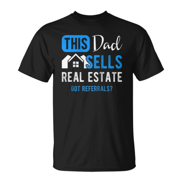 Real Estate Agent Men Dad Funny Realtor Gift Raglan Baseball Unisex T-Shirt