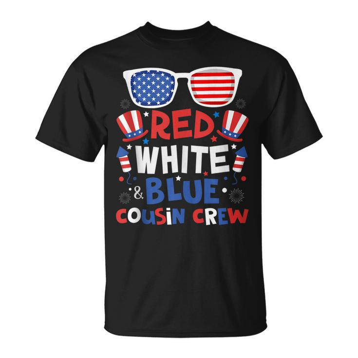 Red White & Blue Cousin Crew 4Th Of July Kids Usa Sunglasses  V2 Unisex T-Shirt