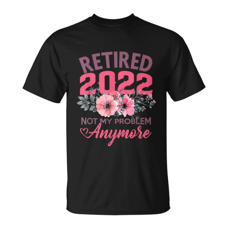 Retired 2022 Shirt Retirement Gifts For Women 2022 Cute Pink  V2 Unisex T-Shirt
