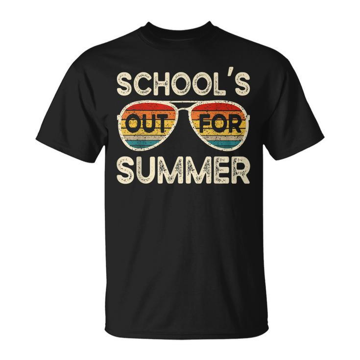 Retro Last Day Of School Schools Out For Summer Teacher  Unisex T-Shirt