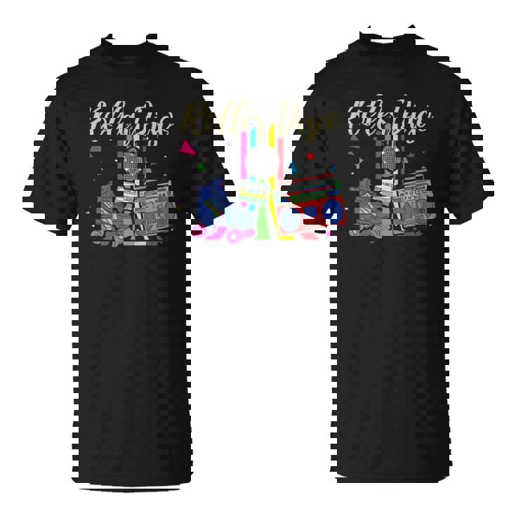 Retro Roller Skating Roller Disco Roller Skates Skating Unisex T-Shirt