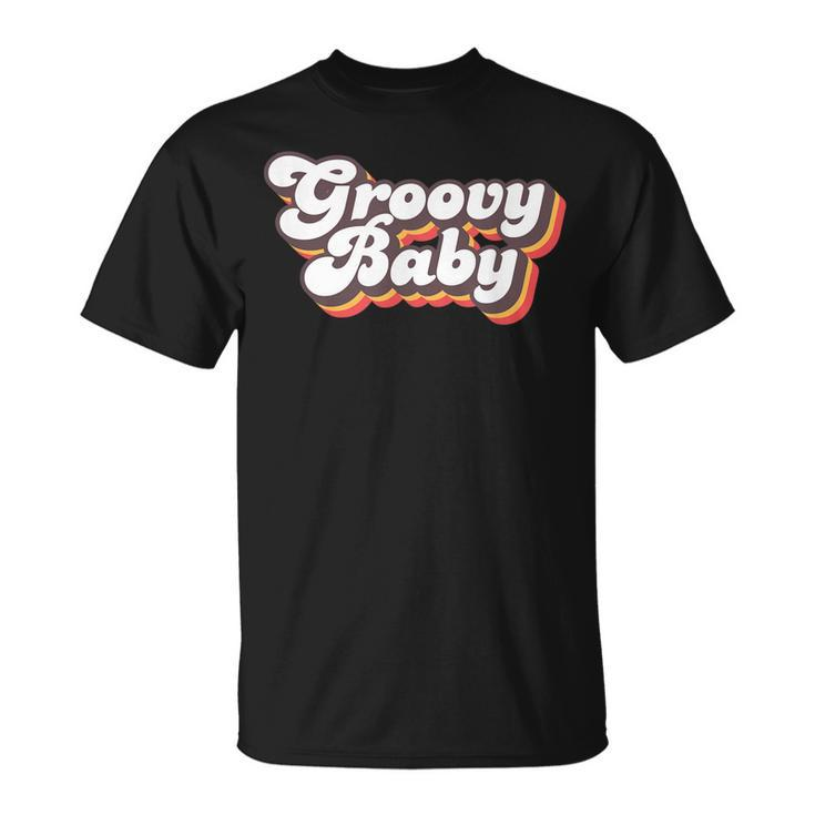 Retro Seventies Style Groovy Baby 70S Fancy Dress T-shirt