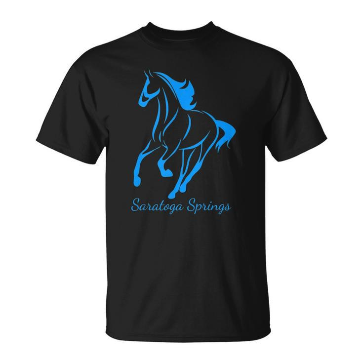 Saratoga Springs Upstate New York Horse Racing Unisex T-Shirt