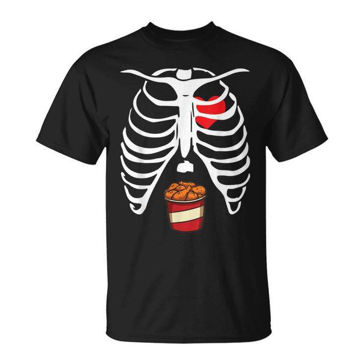 Skeleton Fried Chicken Foodie Chicken Lover Food Lover T-shirt