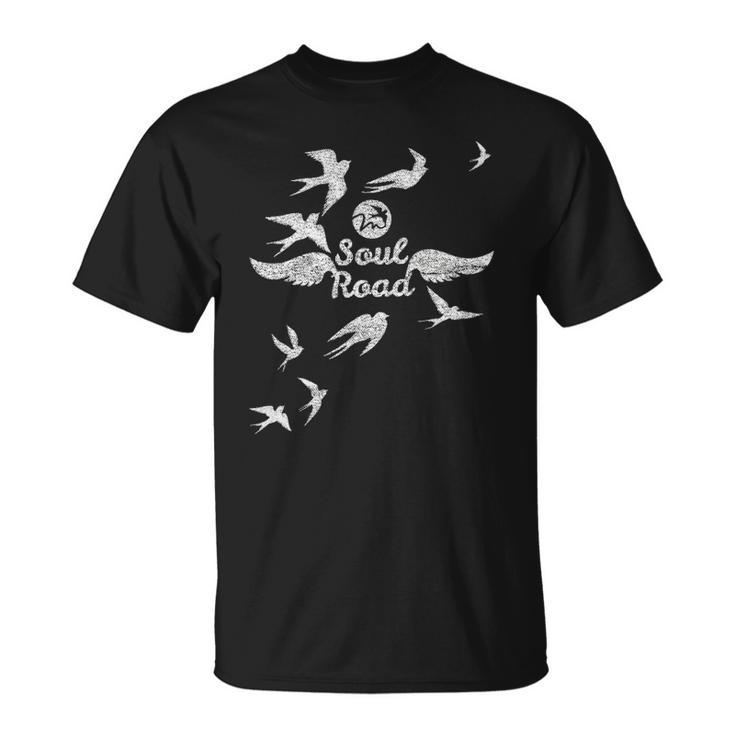 Soul Road With Flying Birds Unisex T-Shirt