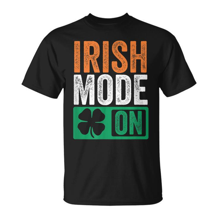 St Patricks Day Beer Drinking Ireland - Irish Mode On  Unisex T-Shirt