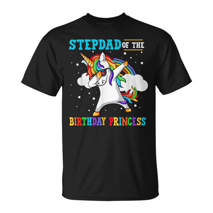 Stepdad Of The Birthday Princess Unicorn Girl   Unisex T-Shirt