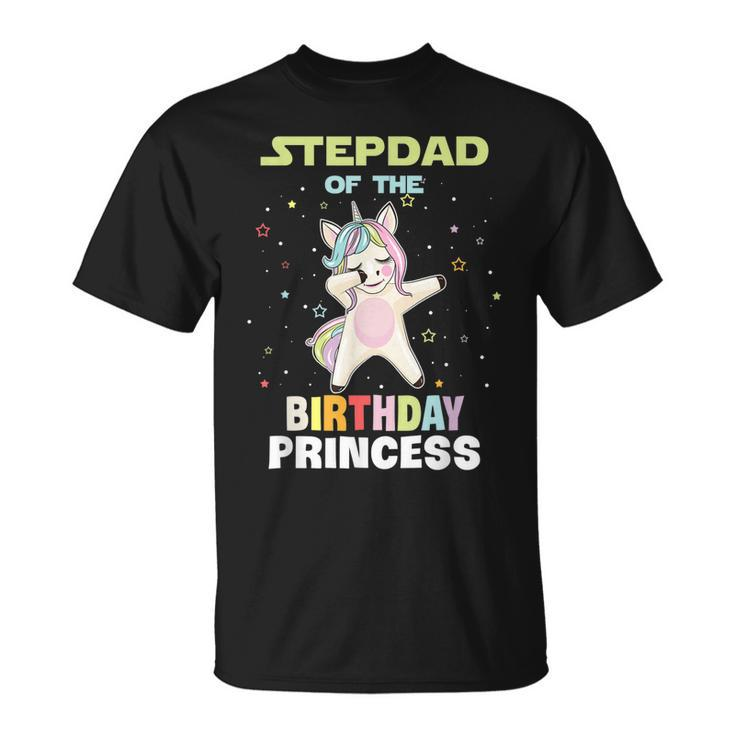 Stepdad Of The Birthday Unicorn Princess   Unisex T-Shirt