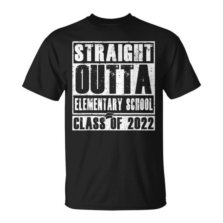 Straight Outta Elementary School Grad 2022 Graduation Gifts  Unisex T-Shirt