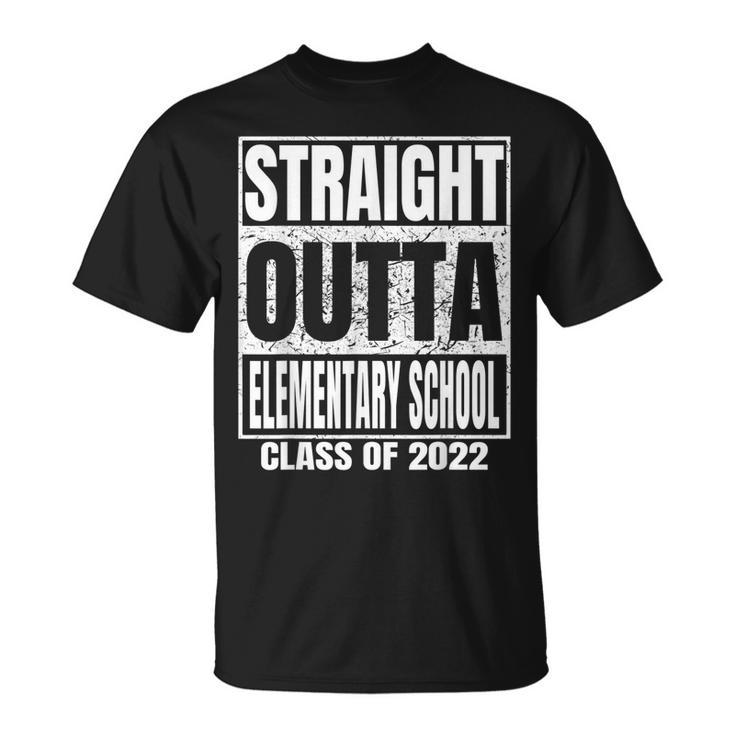 Straight Outta Elementary School Graduation Class 2022 Funny  Unisex T-Shirt