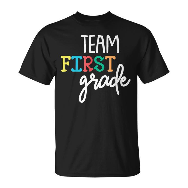 Team 1St First Grade T  Back To School Teacher Kids  Unisex T-Shirt