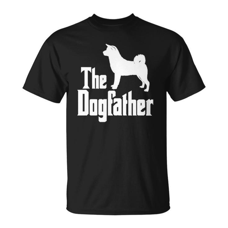The Dogfather Akita Dog Silhouette Funny Gift Idea Classic Unisex T-Shirt