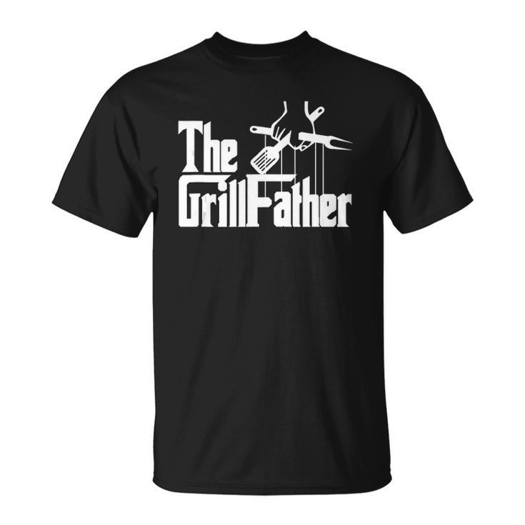 The Grillfather Funny Barbecue Grilling Bbq The Grillfather  Unisex T-Shirt