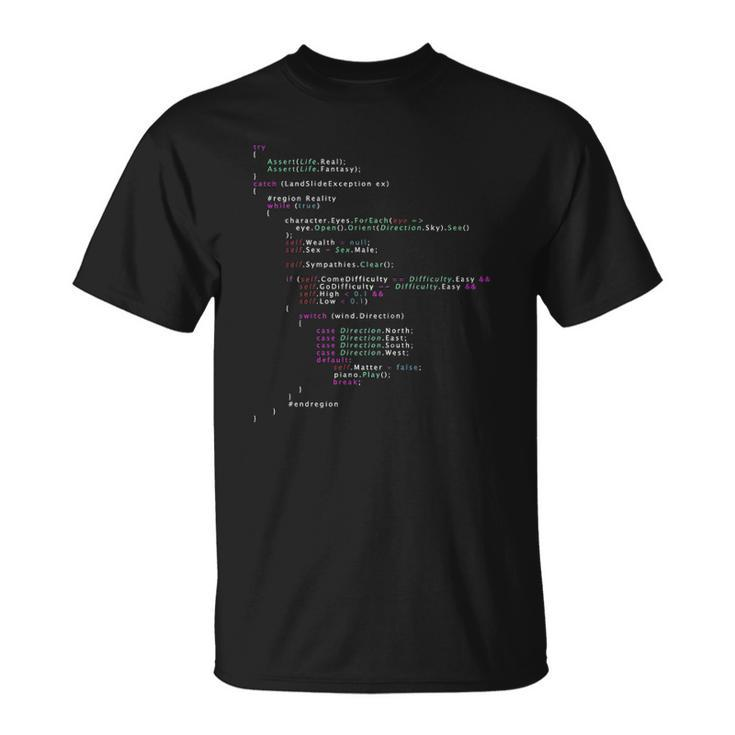 The Real Life Coding Lover Gift Unisex T-Shirt