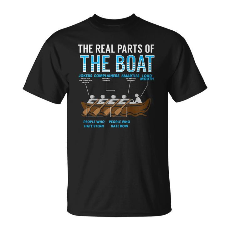 The Real Parts Of The Boat Rowing Gift  Unisex T-Shirt
