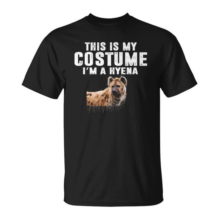 This Is My Hyena Costume Animal Graphic Funny Halloween Unisex T-Shirt