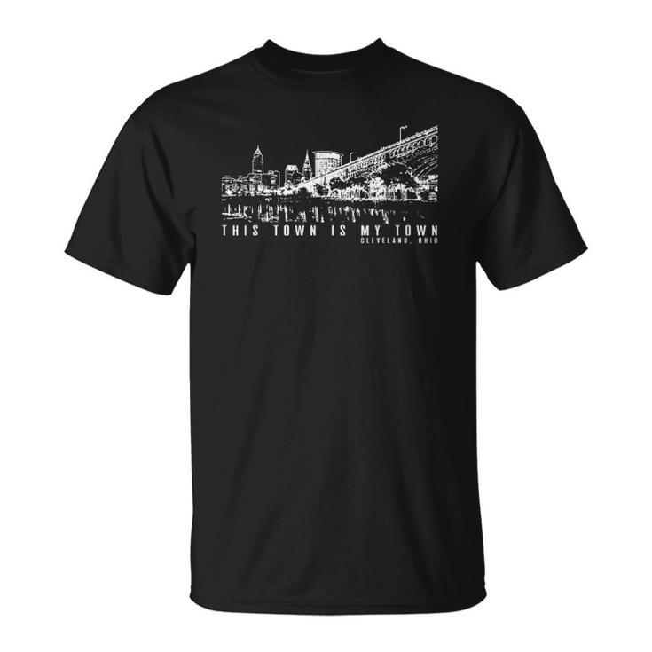 This Town Is My Town Cleveland Skyline Unisex T-Shirt